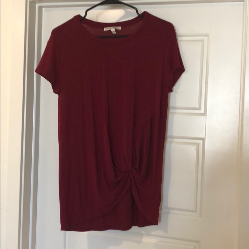 Express One Eleven Maroon Tshirt with Side Knot.